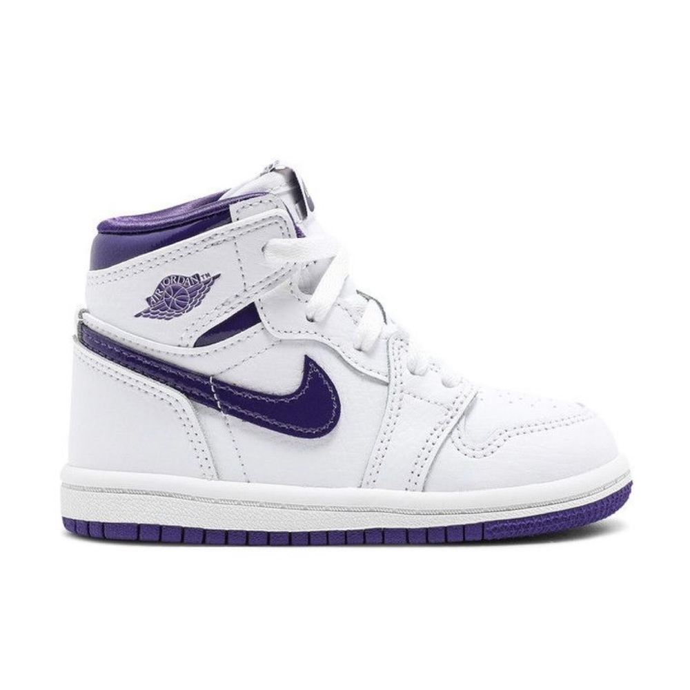Air Jordan 1 Retro High OG TD 'Court Purple' | White |